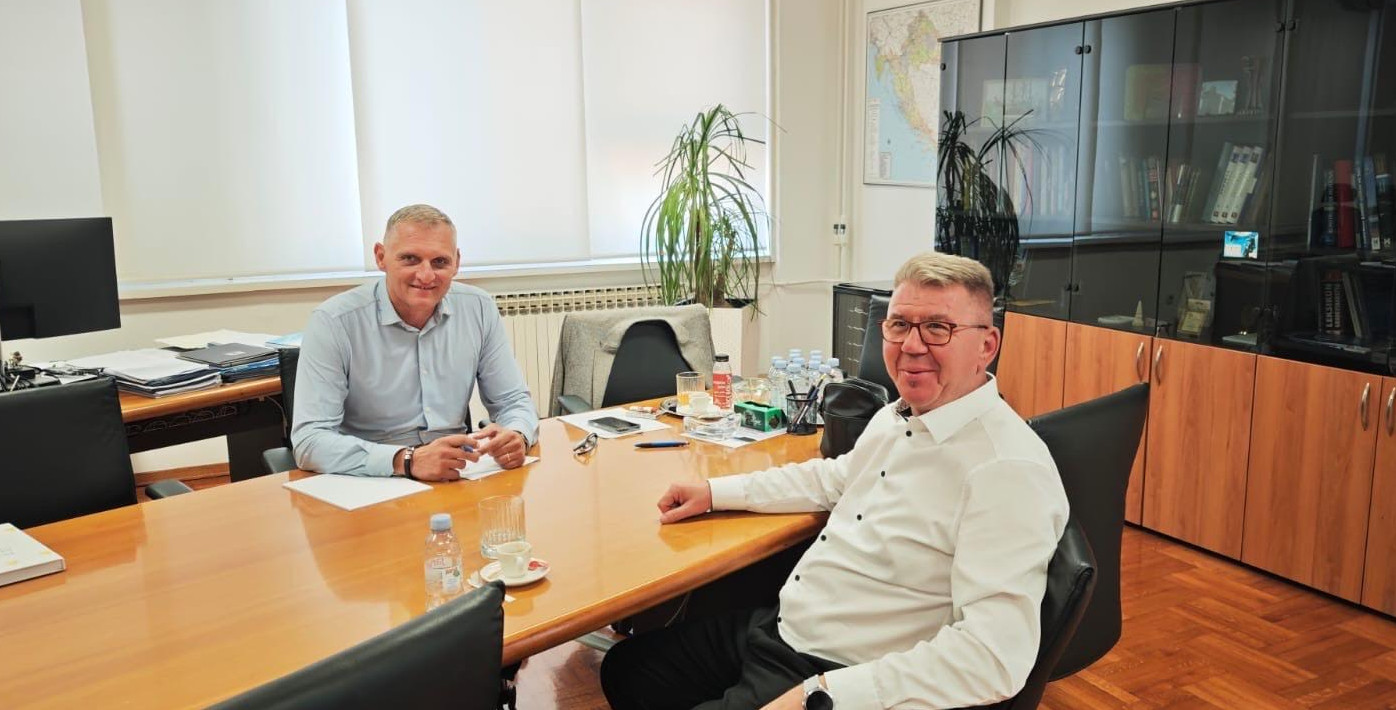 Gradonačelnik Dražen Srpak na sastanku s predsjednikom Uprave Hrvatskih cesta