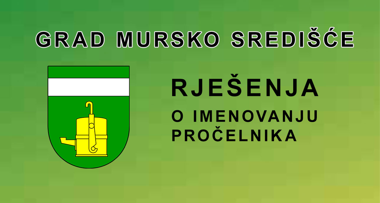 Rješenja o imenovanju pročelnika Grad Mursko Središće