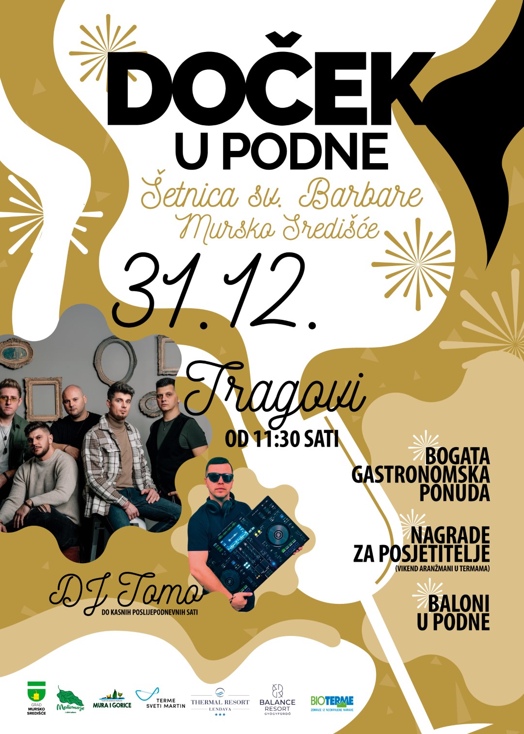 Najveseliji doček Nove godine u podne ponovno na Šetnici svete Barbare