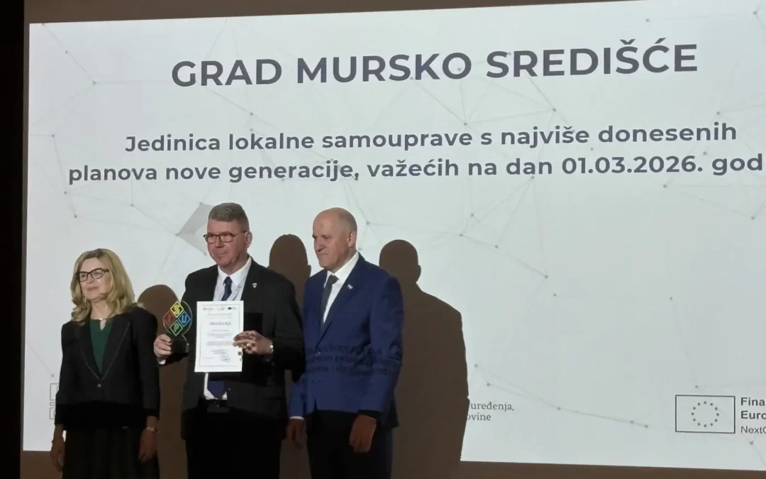 Priznanje Ministarstva prostornog uređenja, graditeljstva i državne imovine
