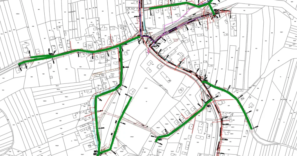 Postupak izrade skica za kanalizacijske priključke u naselju Štrukovec