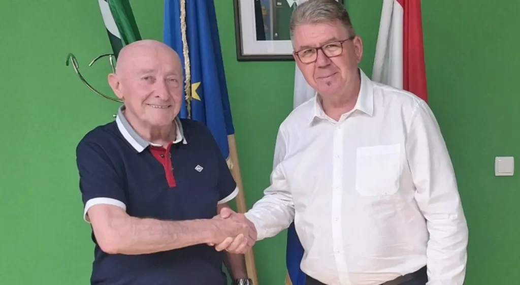 Anton Jurinec u posjetu gradonačelniku Draženu Srpaku