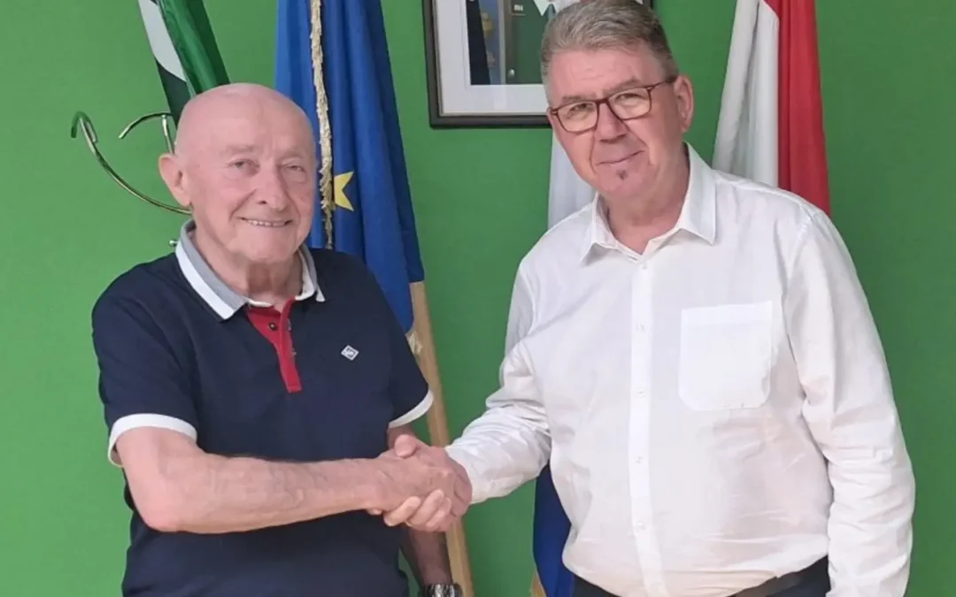 Anton Jurinec u posjetu gradonačelniku Draženu Srpaku