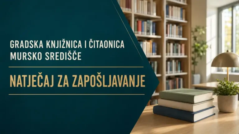 Javni natječaj za radno mjestu knjižničar/ka