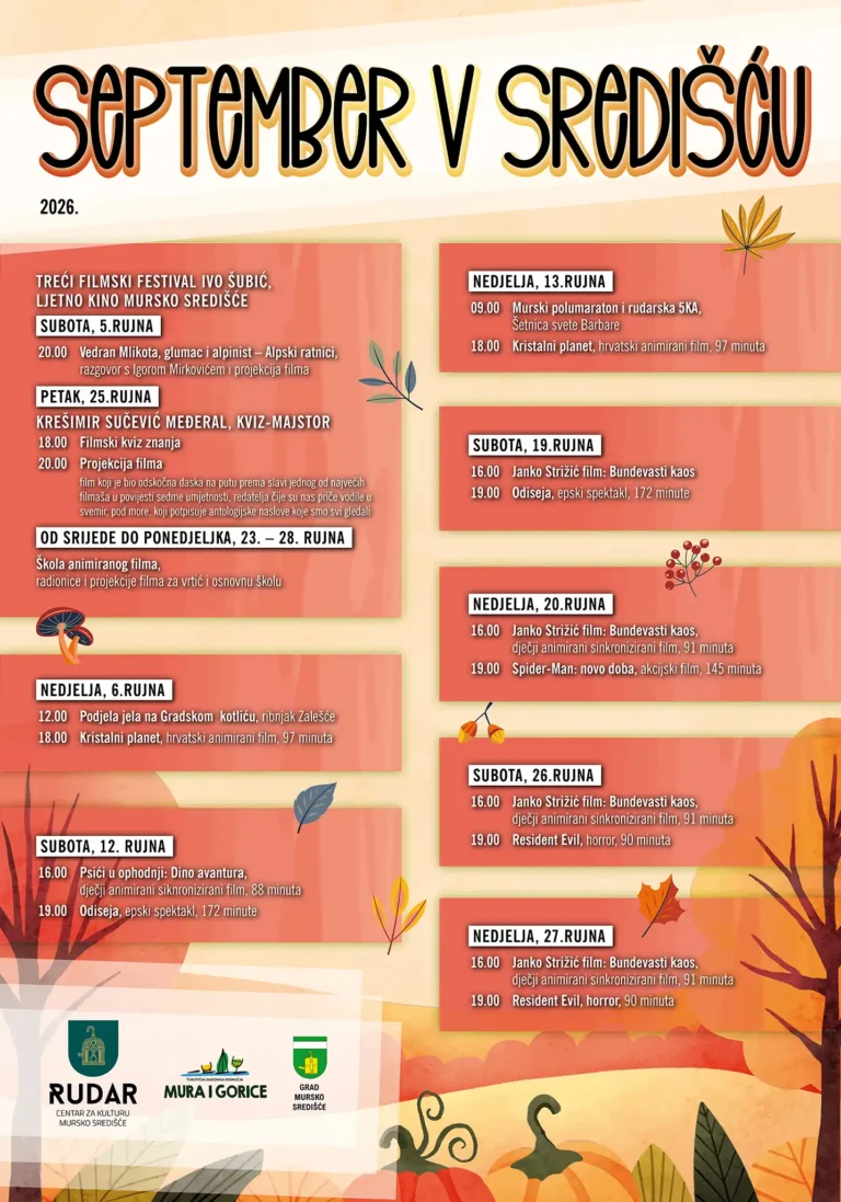 Rujan u Murskom Središću donosi raznovrsni program