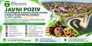 Javni poziv za predlaganje programa javnih potreba u kulturi Grada Mursko Središće za 2027.