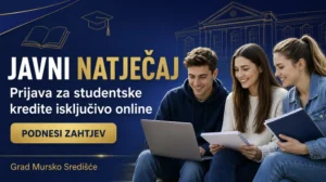 Online prijave – dodjela studentskih kredita za akademsku godinu 2026/2027. putem web stranica grada
